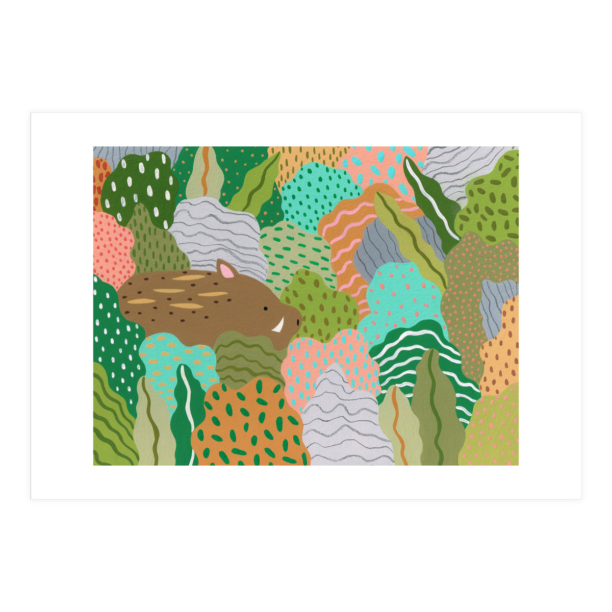 Wild Boar, Run Free (Print Only)