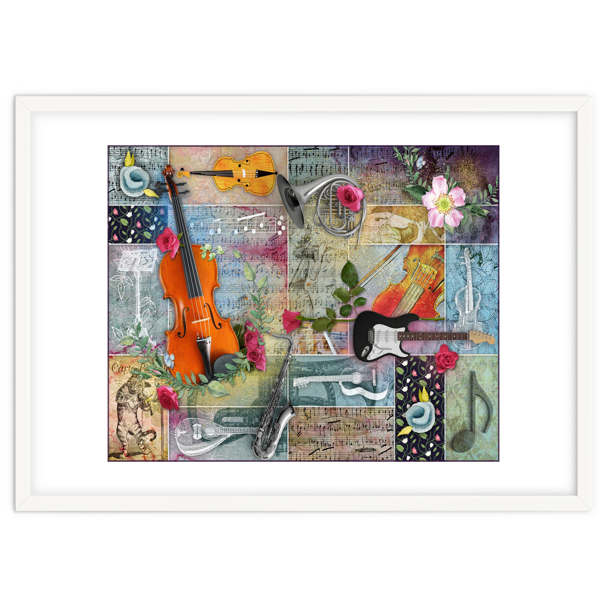 Musical Garden Collage