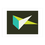 Geometric Shapes No. 67 - turquoise & lime (Print Only) thumbnail