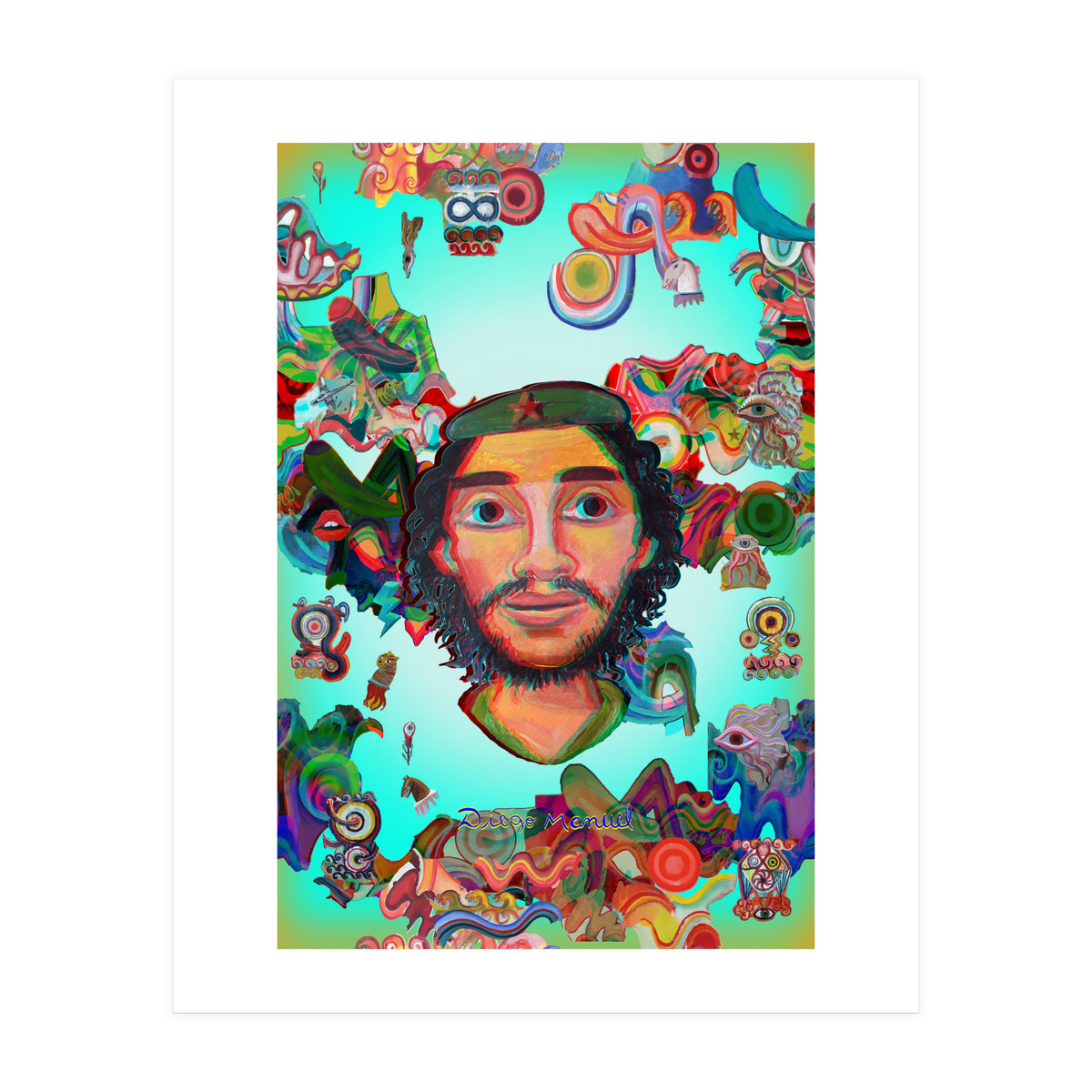 El Che Y Graffiti (Print Only)