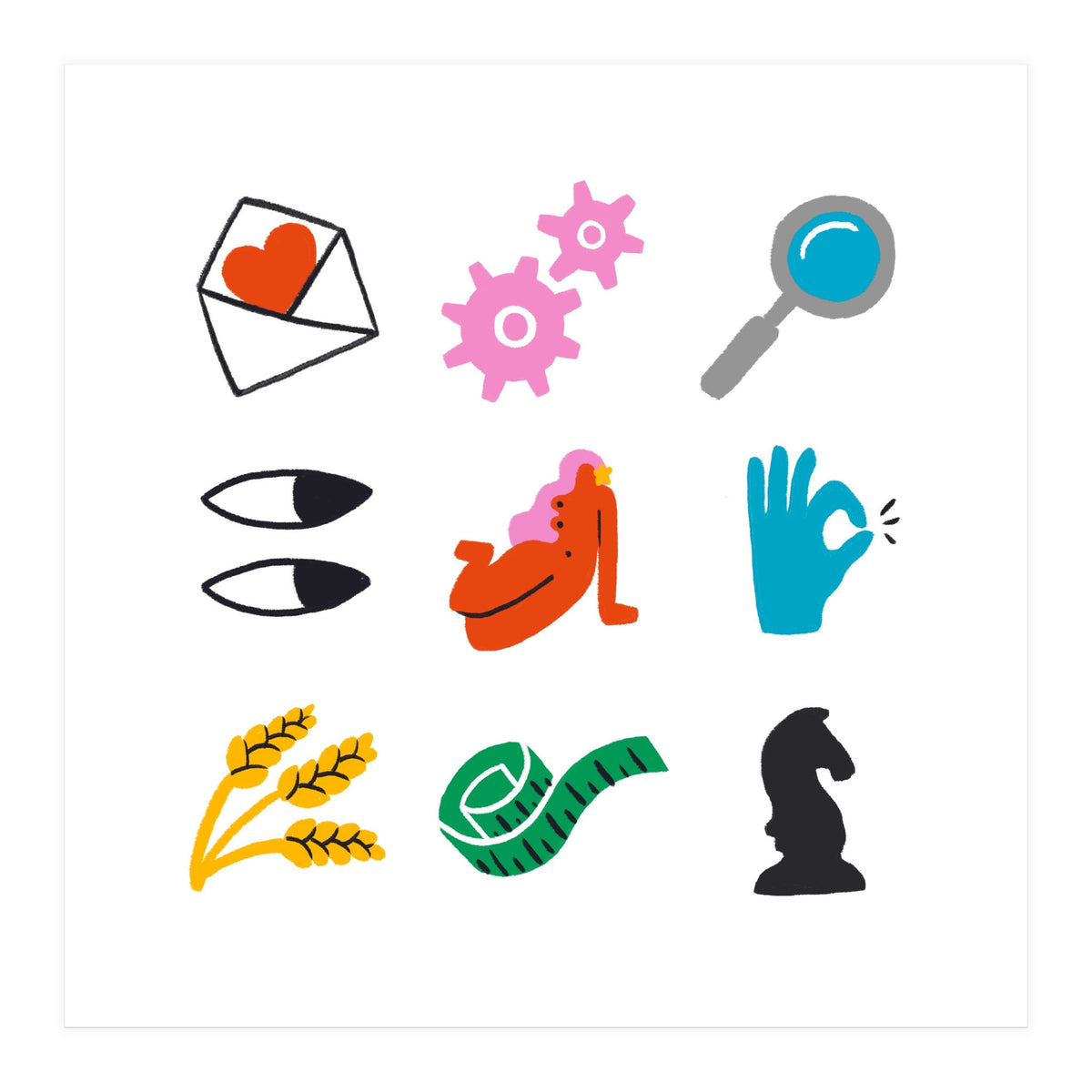 Virgo Emoji (Print Only)
