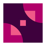 Geometric Shapes No. 1 - purple & pink squares (Print Only) thumbnail