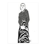 Untitled #40 - Woman in striped skirt (Print Only) thumbnail