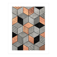 Concrete and Copper Cubes 2 (Print Only)