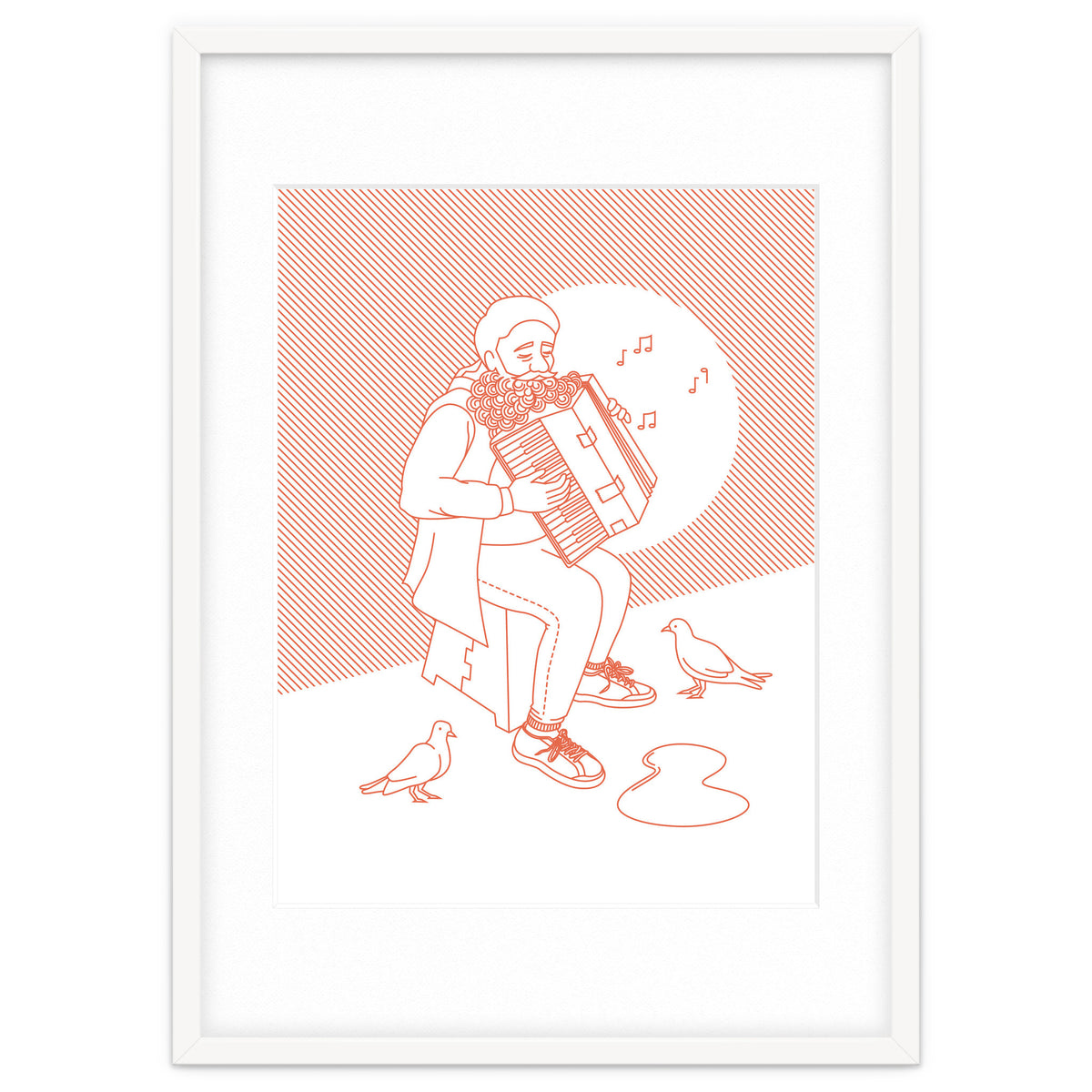 "For Love Not Money" in Orange