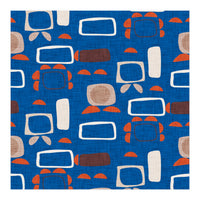Mod Shapes Blue  (Print Only)