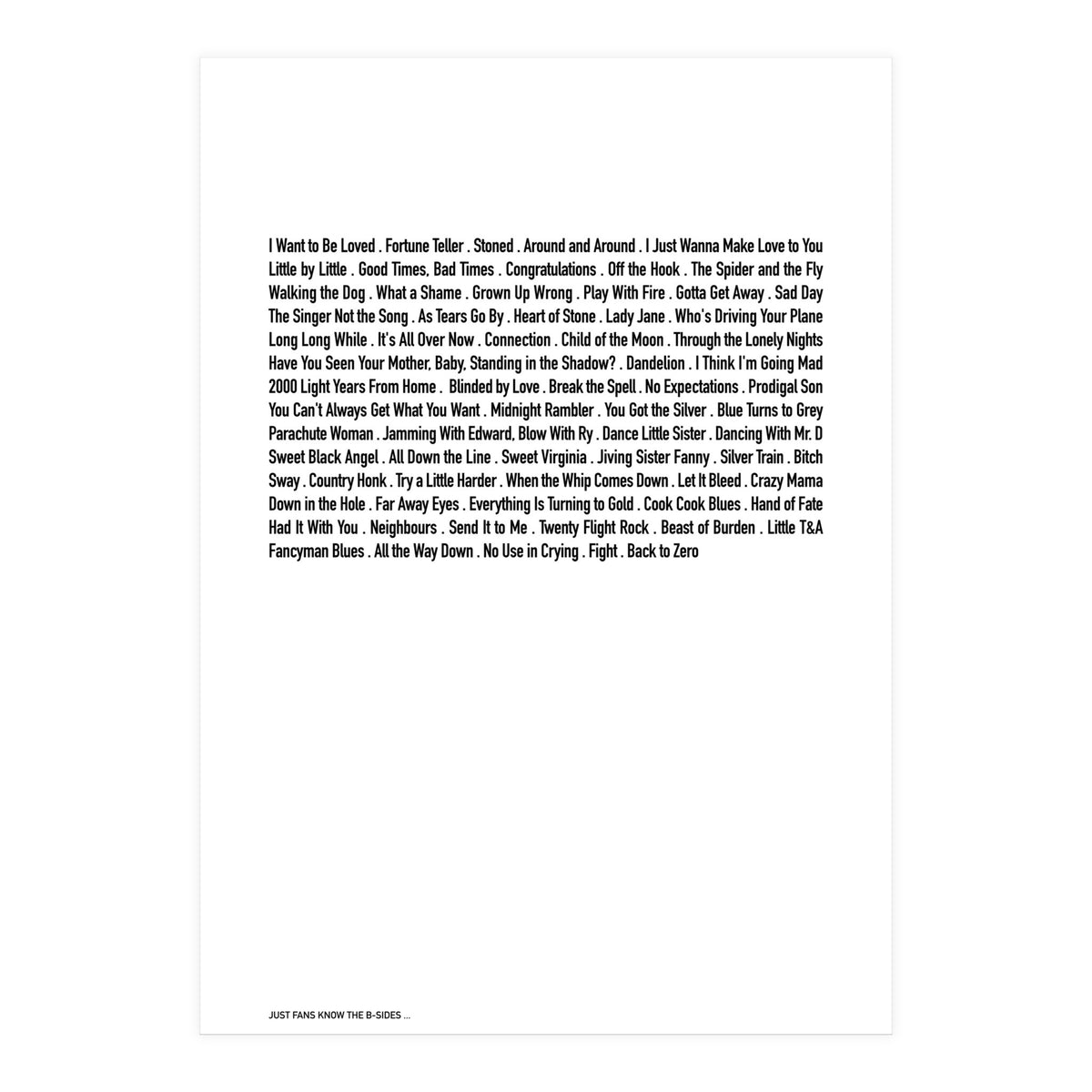 JUST STONES (Print Only)