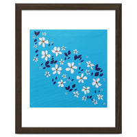 Flowers On Blue