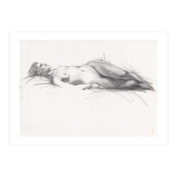 Beautiful erotic drawing of woman (Print Only)