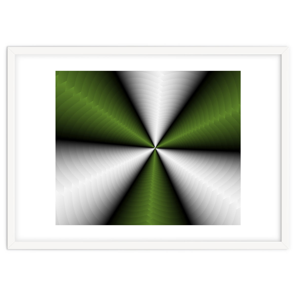 Green Color Modern Interior Art