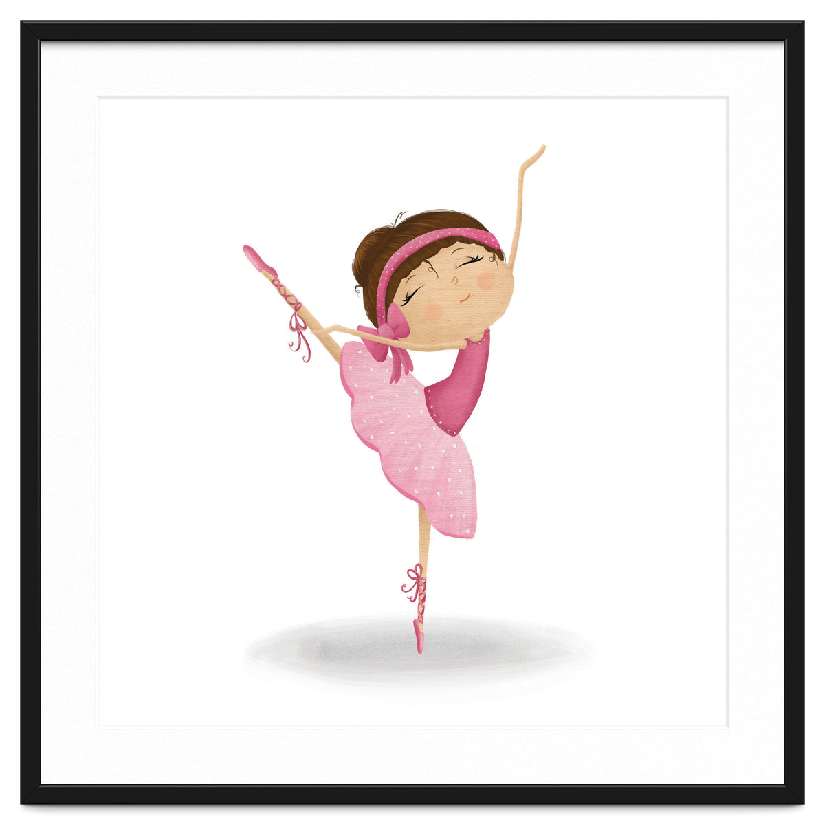 Adorable Ballerina Nursery Print