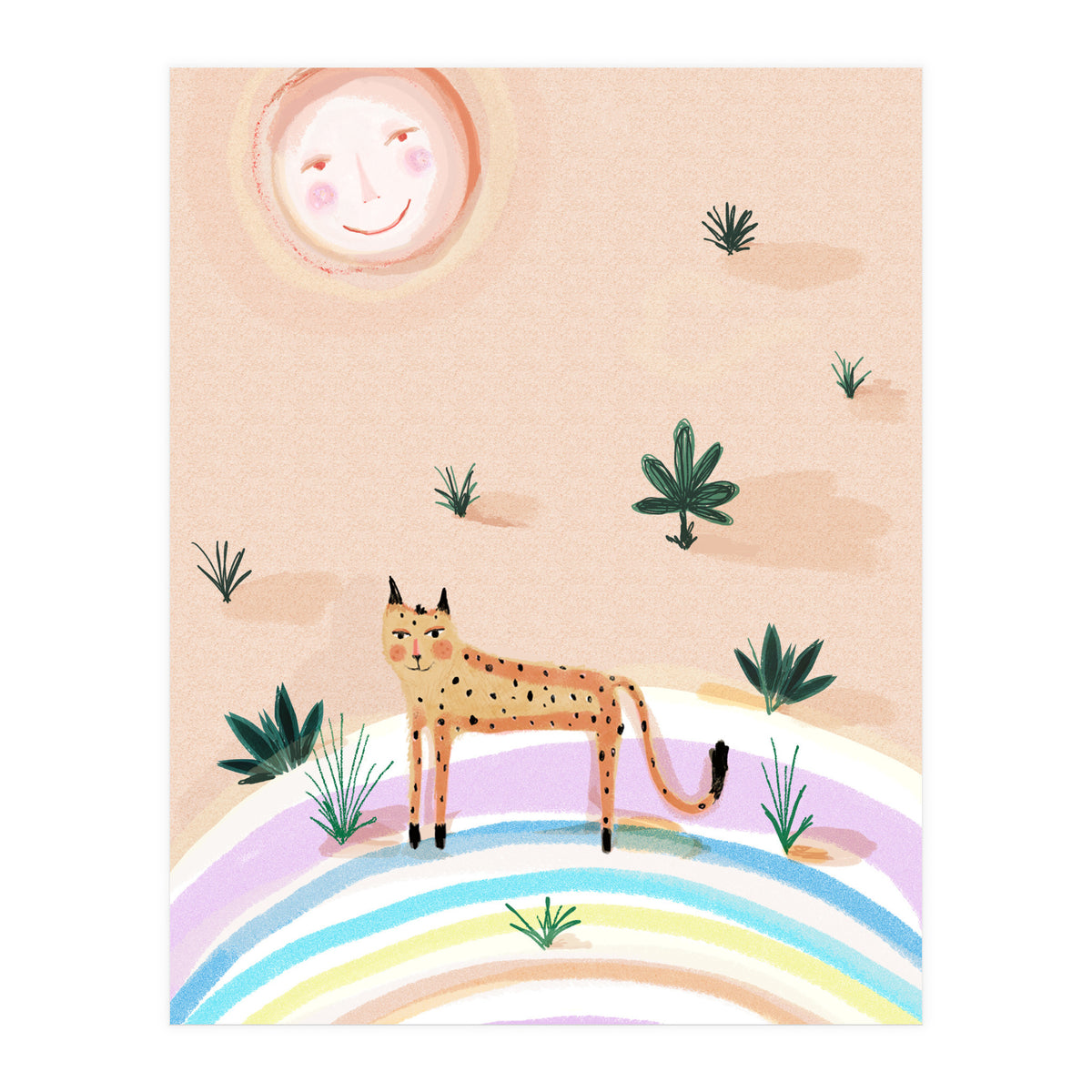 Rainbow Leopard  (Print Only)