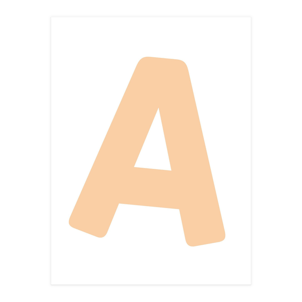 Initial Name Letter A (Print Only)