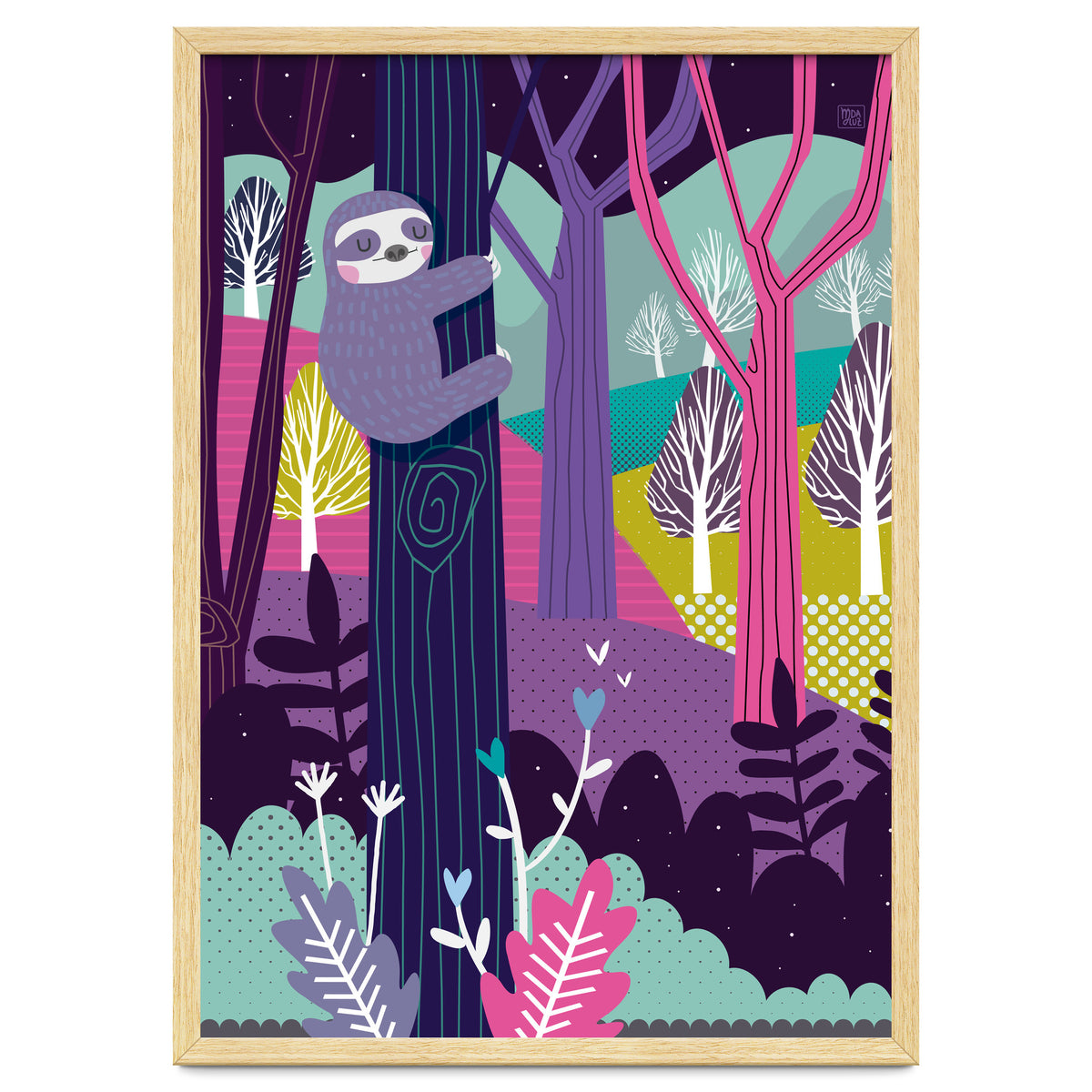 Sloth in the woods