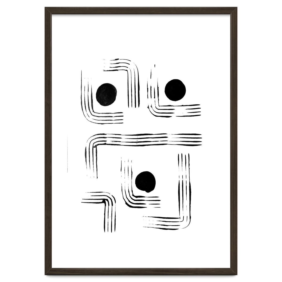 Mid-century Modern Monochrome Print #2