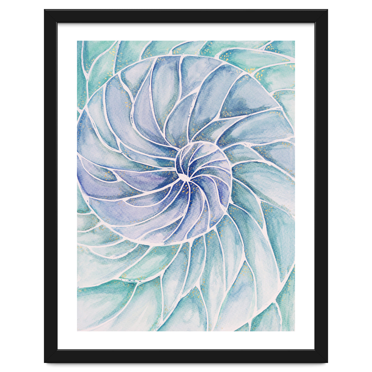 The inside of a shell