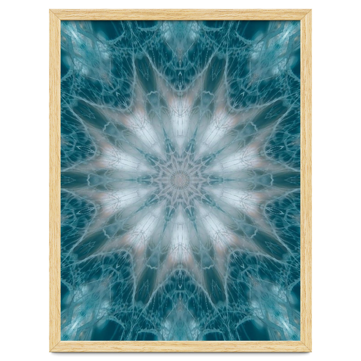 Mandala - Green, White, Rose