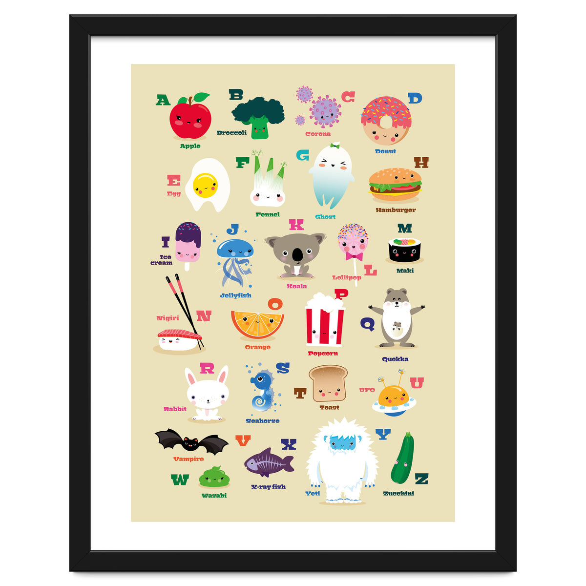 Nursery Kawaii Alphabet