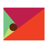 Geometric Shapes No. 25 - orange, mint & purple (Print Only) thumbnail