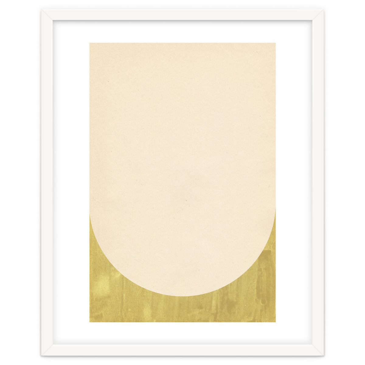 Soft green arch shape