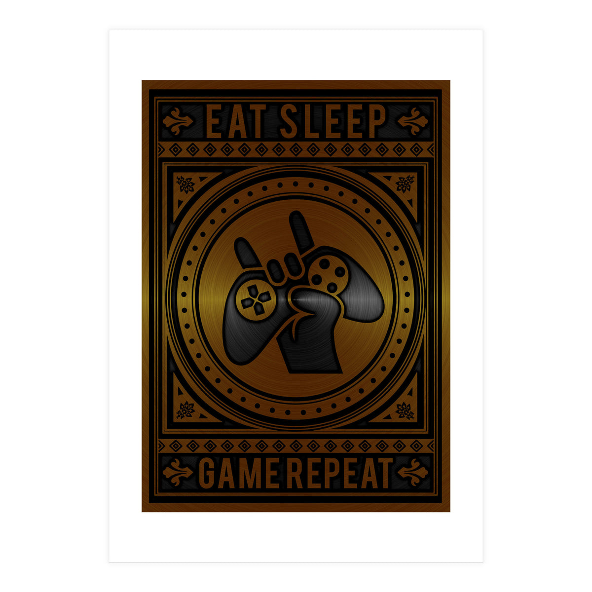 Eat Sleep Game Repeat (Print Only)
