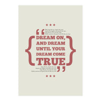 Dream On (Print Only)