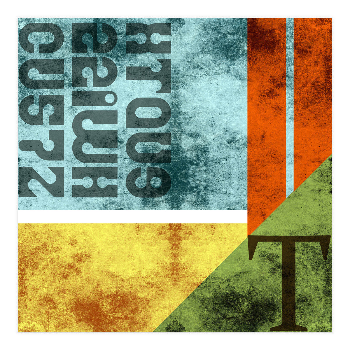 Abstract Industrial Rgby (Print Only)