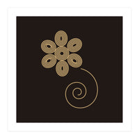 Golden flower | geometric minimal (Print Only)