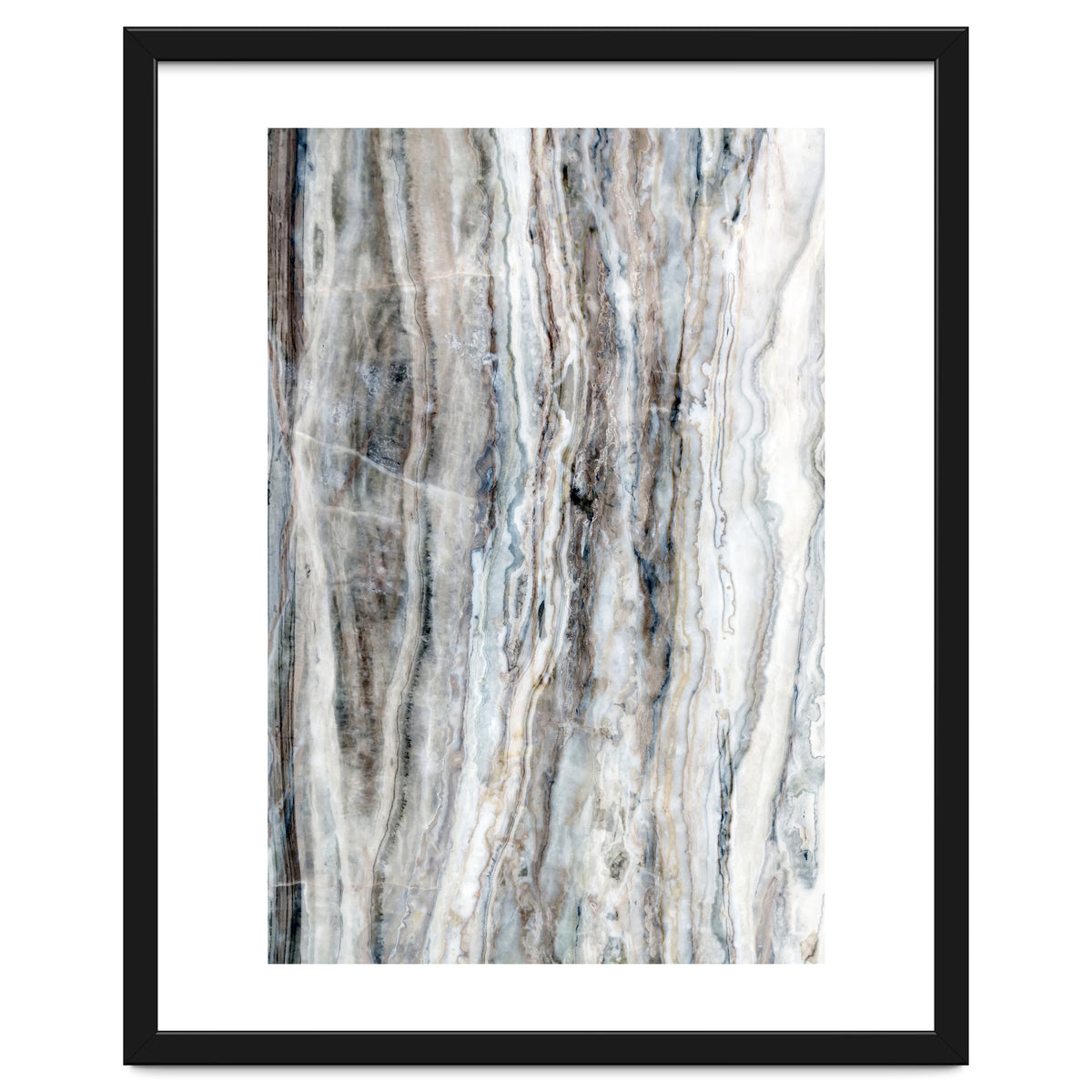 Marble Landscape I Blue and White