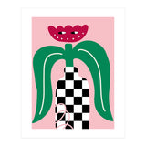 Flower in Checker Vase (Print Only) thumbnail