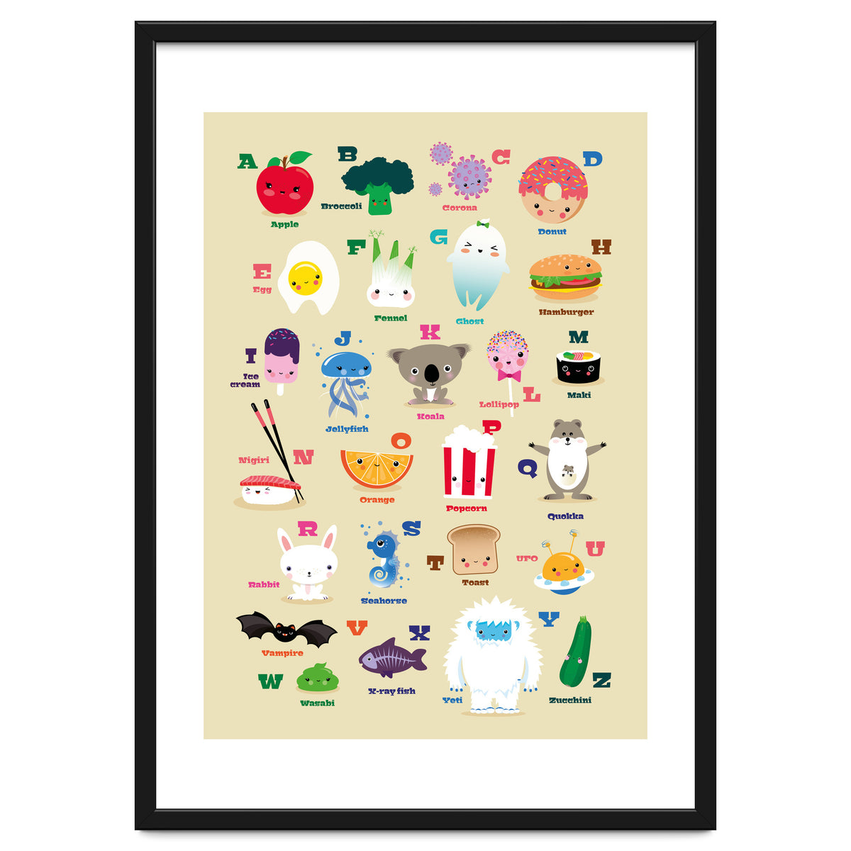 Nursery Kawaii Alphabet