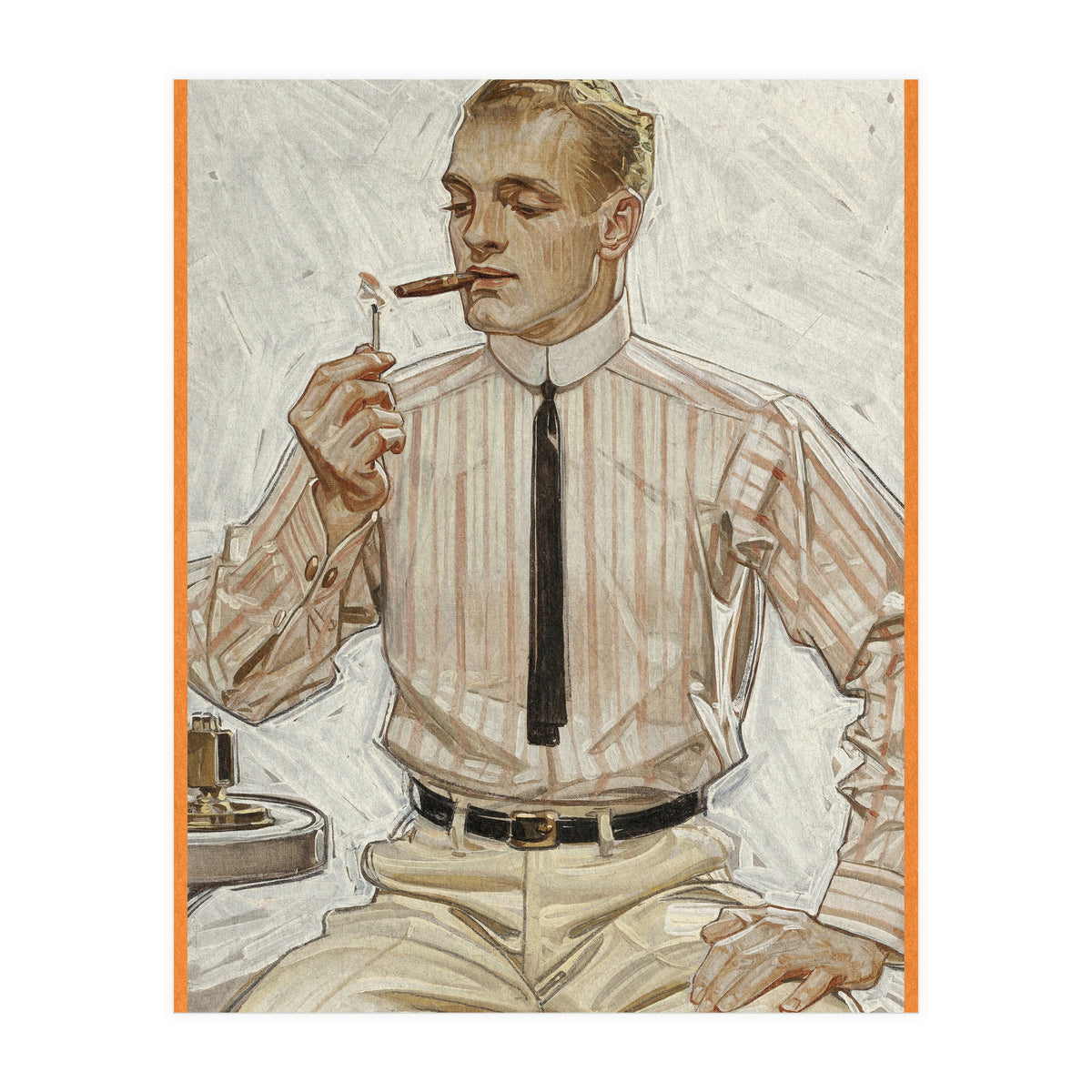 Collier's (ft. Smoking a Cigarette) Advertisement (Print Only)