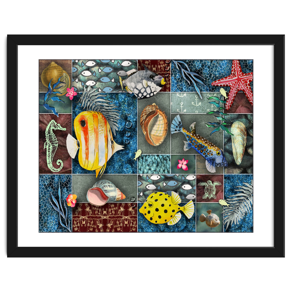 Sea Life Collage