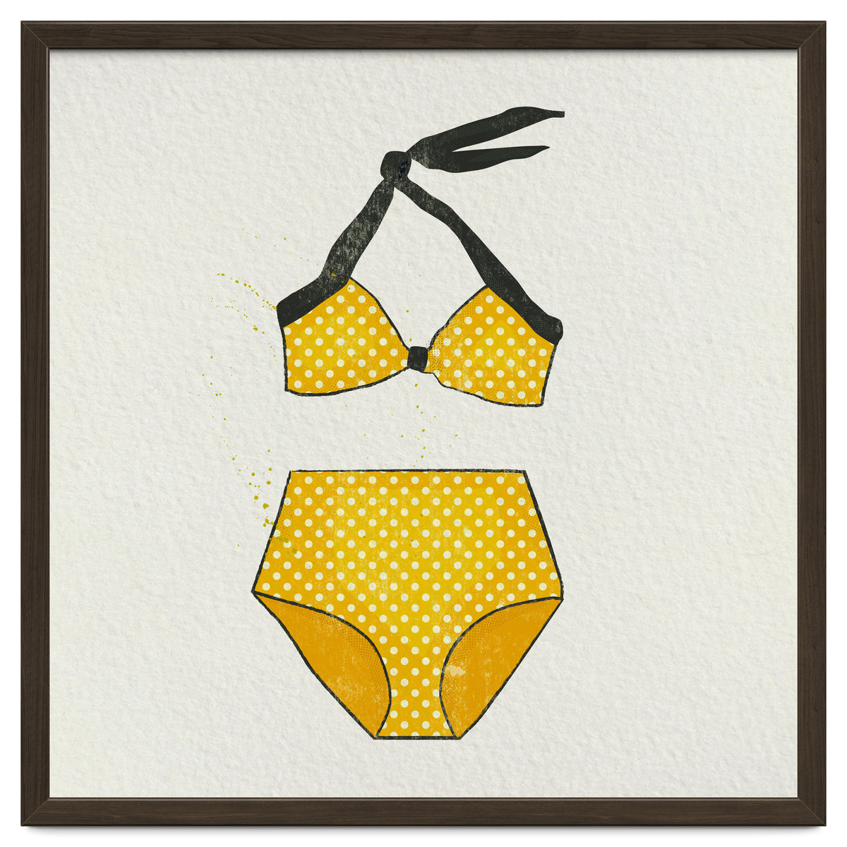 Yellow polka dot bikini