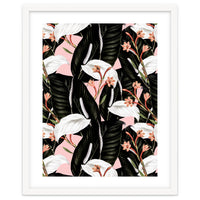 Flowery exotic botanical pink