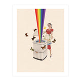 Rainbow Washing Machine (Print Only) thumbnail