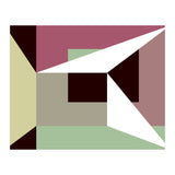 Geometric Shapes No. 26 - green & purple (Print Only) thumbnail