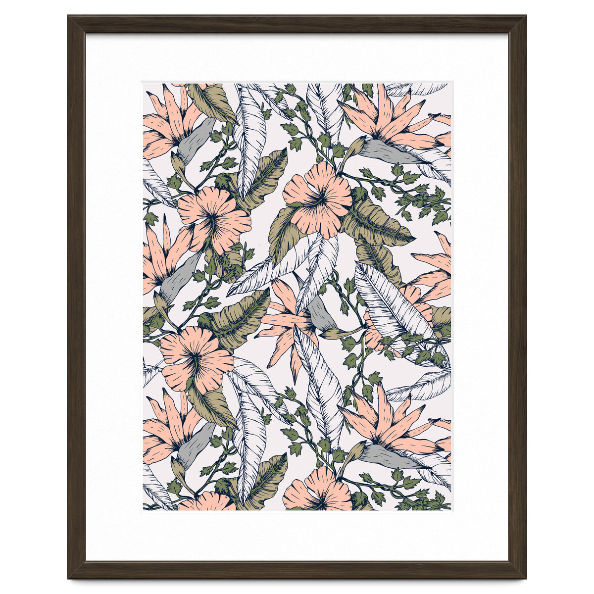 Tropical pattern pastel