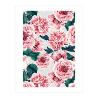 Pattern pink vintage peonies (Print Only)