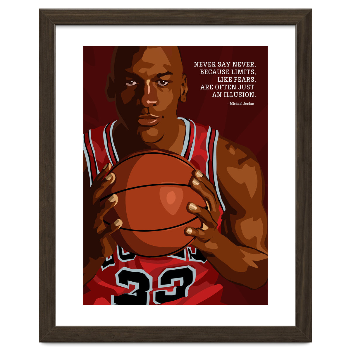 Michael Jordan de Nikita Abakumov en póster, lienzo y mucho más