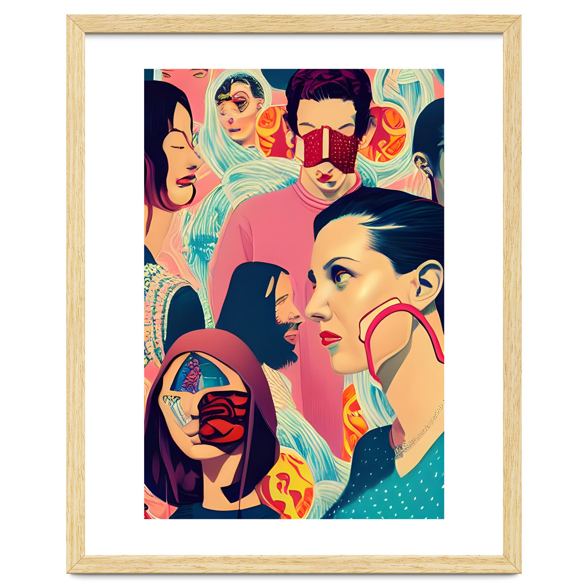 Masquerade Mask Fashion Collage 01