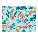Cheetahs In The Grapefruit Grove, Tropical Jungle bohemian Wildlife, Tiger Wild Cat Nature Forest (Print Only) thumbnail