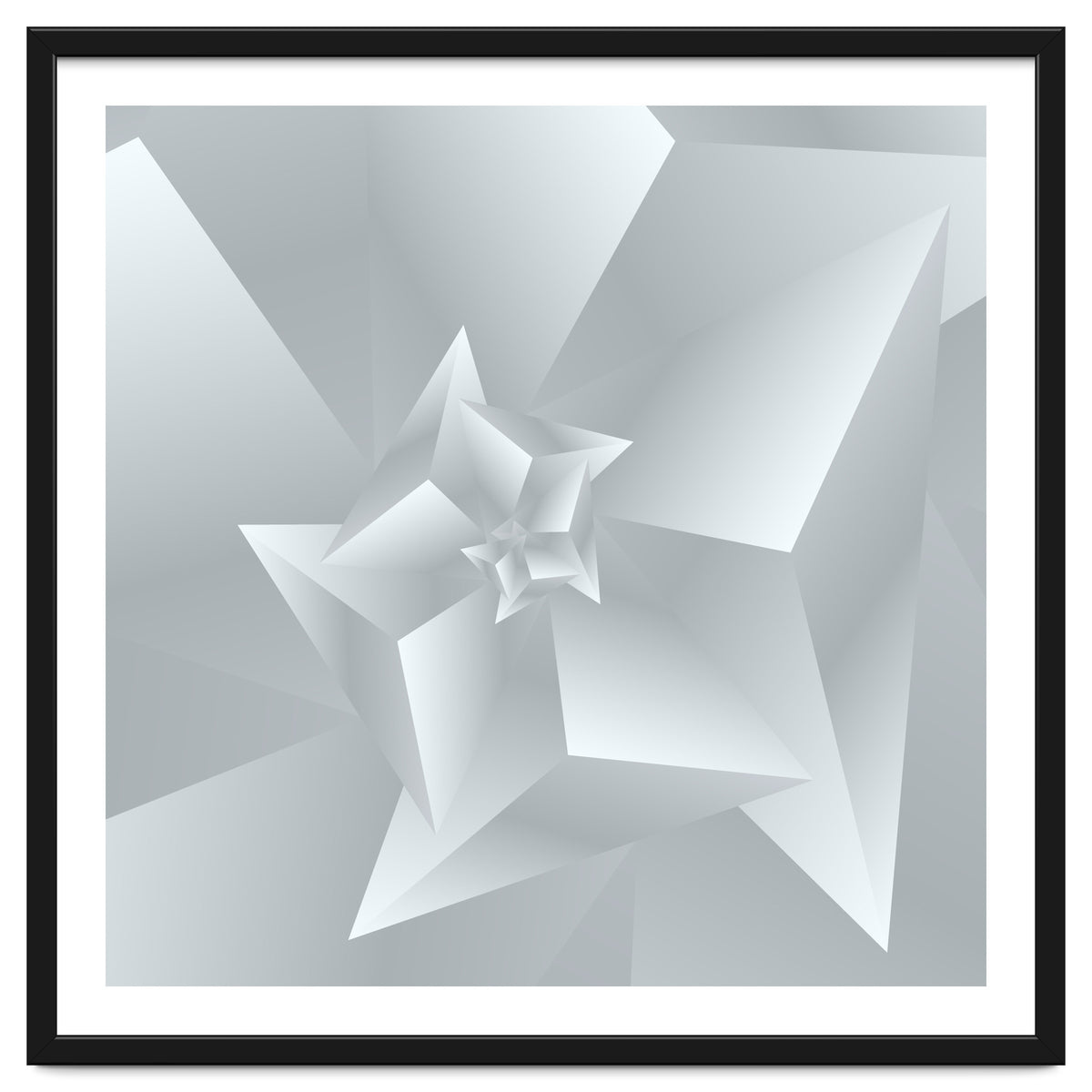 Trendy White Triangle