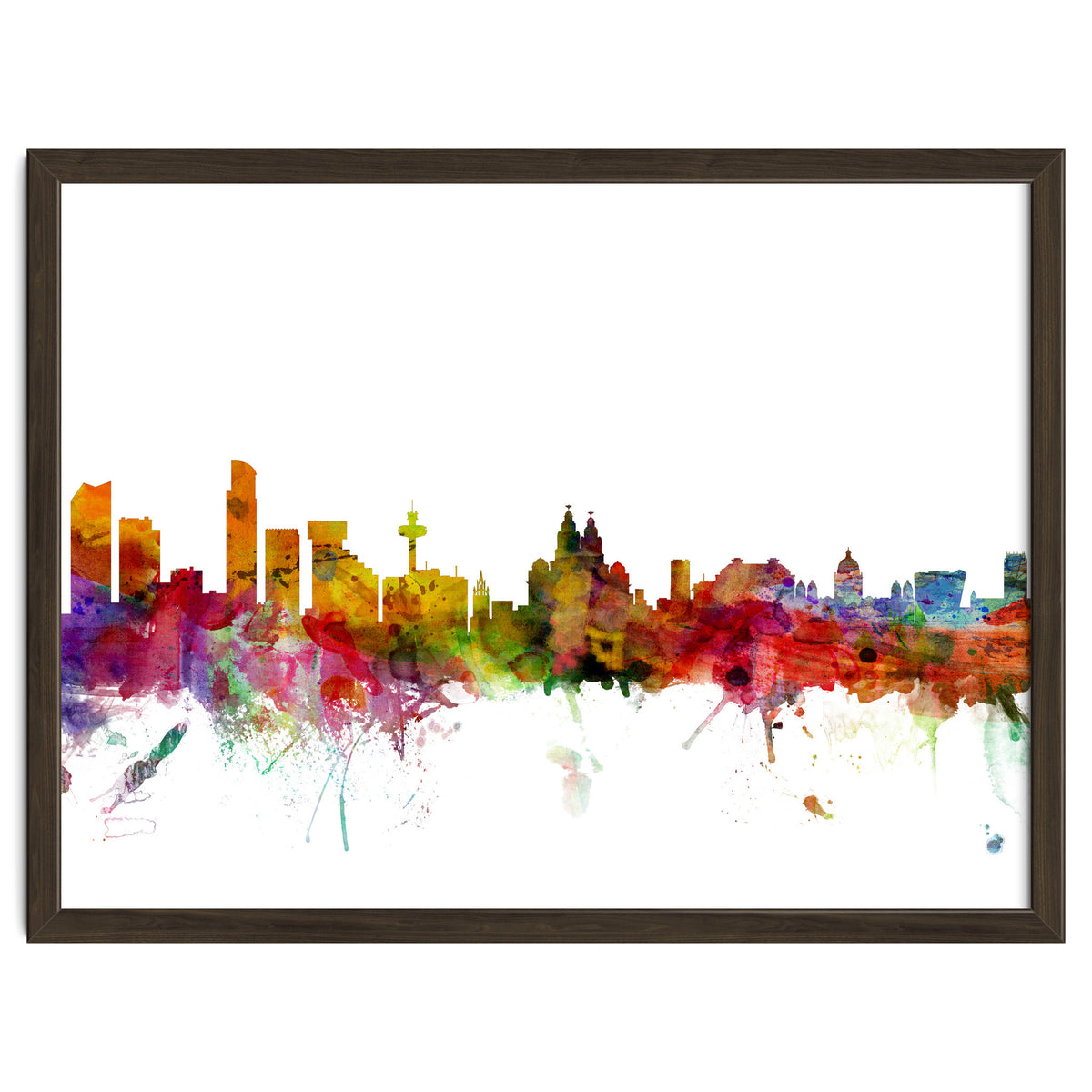 Liverpool England Skyline