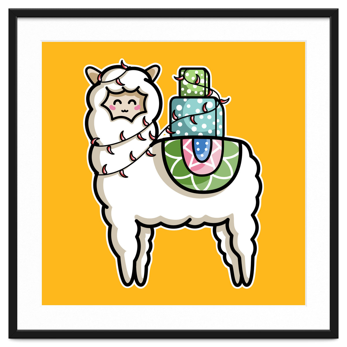 Kawaii Cute Gift Carrying Llama