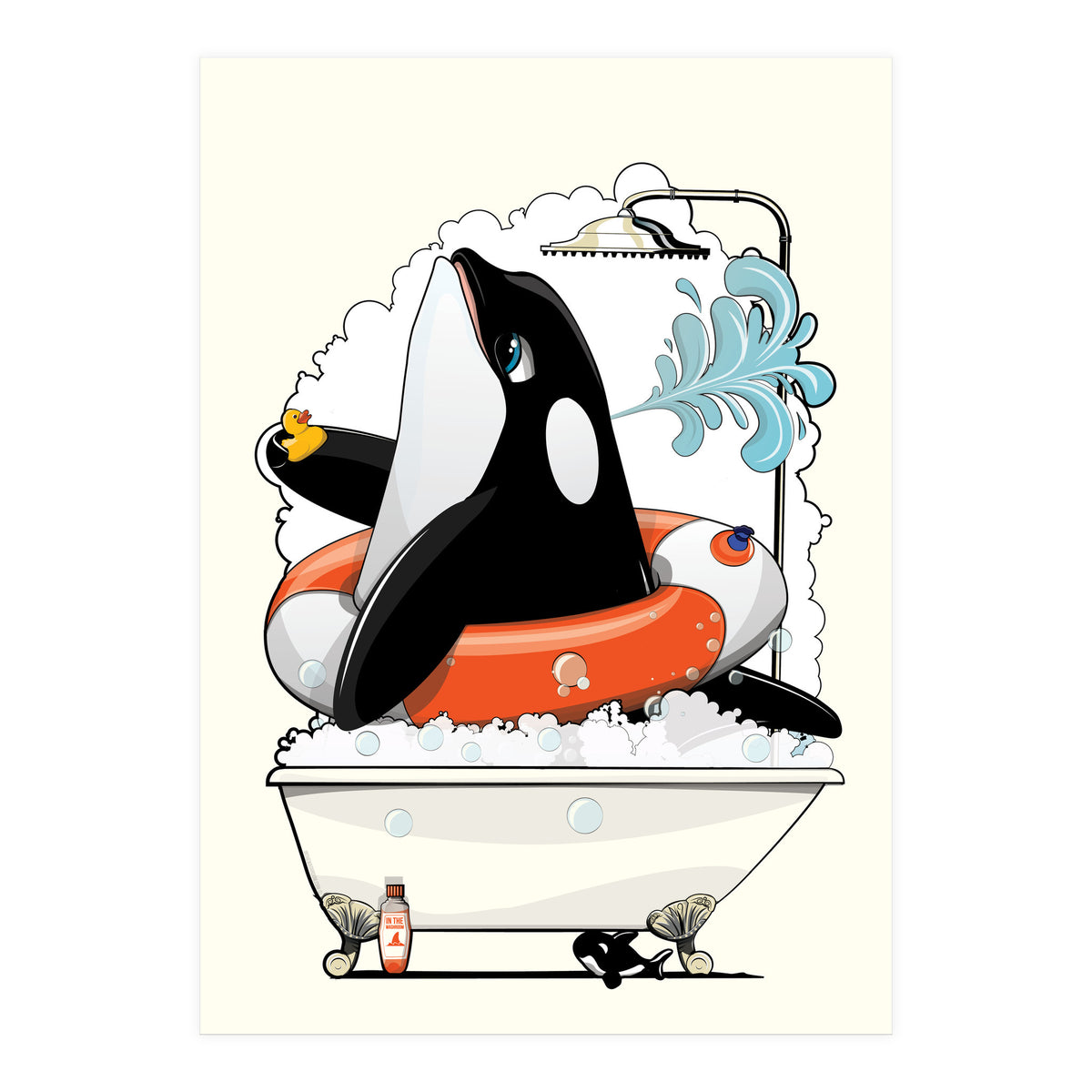Orca in the Bathtub (Print Only)