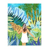 Lost in the Jungle of Feelings | Forest Tropical Botanical Nature Plants Illustration (Print Only) thumbnail