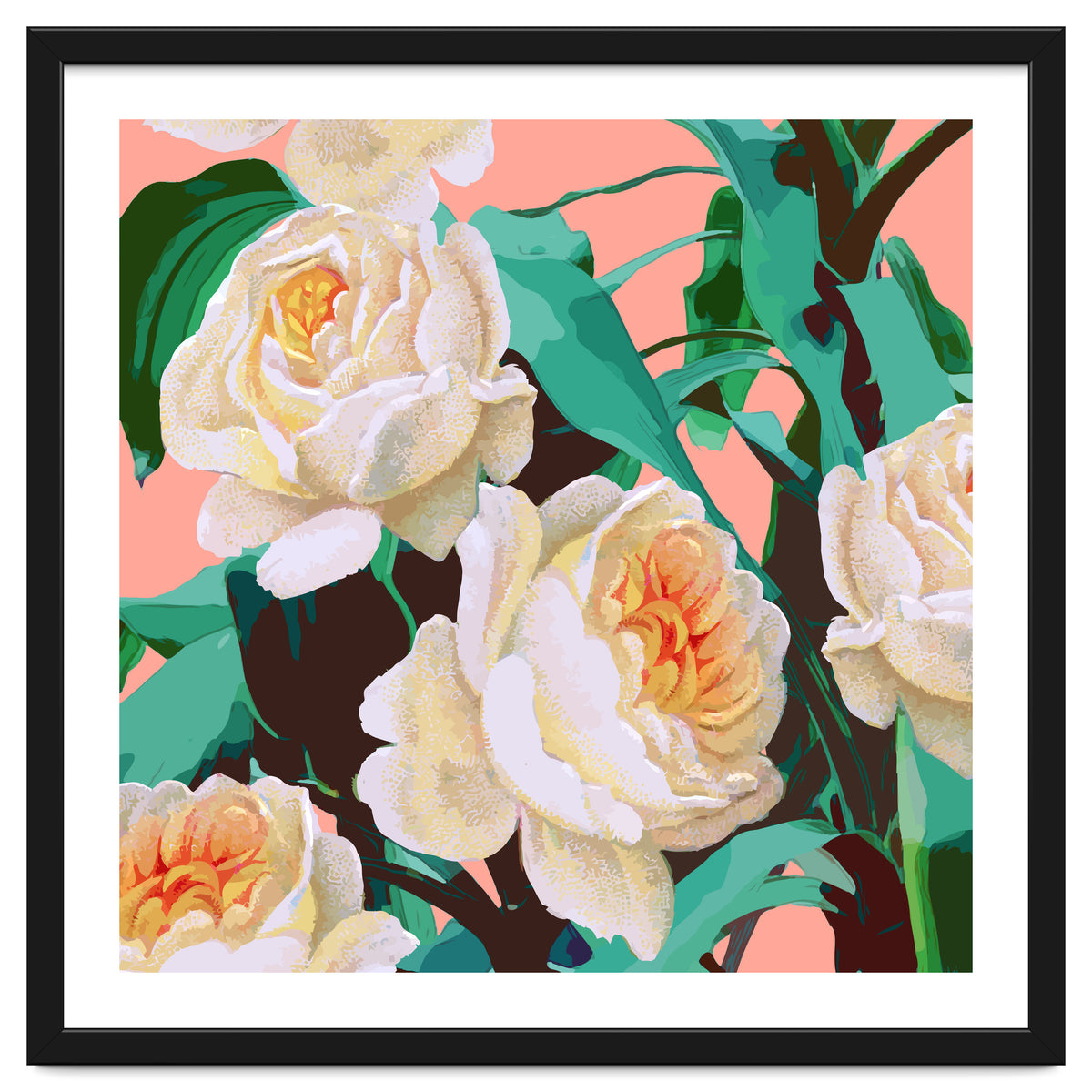 Tropical & White Blossom