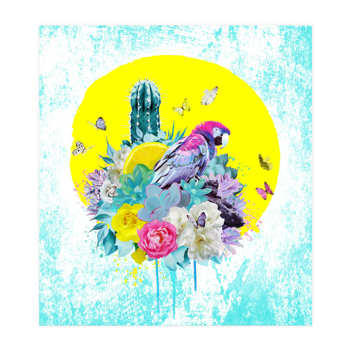 Floral Ara  (Print Only)