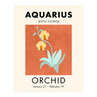 Aquarius Birth Flower Orchid (Print Only)
